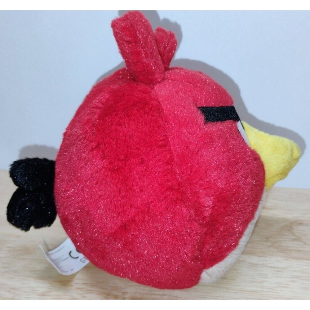 Angry Birds Red Plush Commonwealth 2010 Stuffed Animal 5" Cardinal - Picture 4 of 7